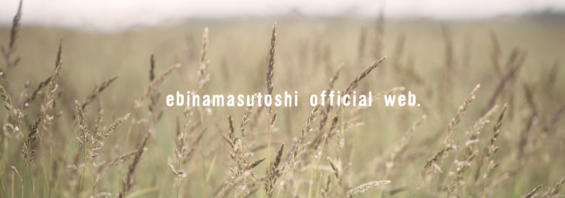 ebinamasutoshi official web.
